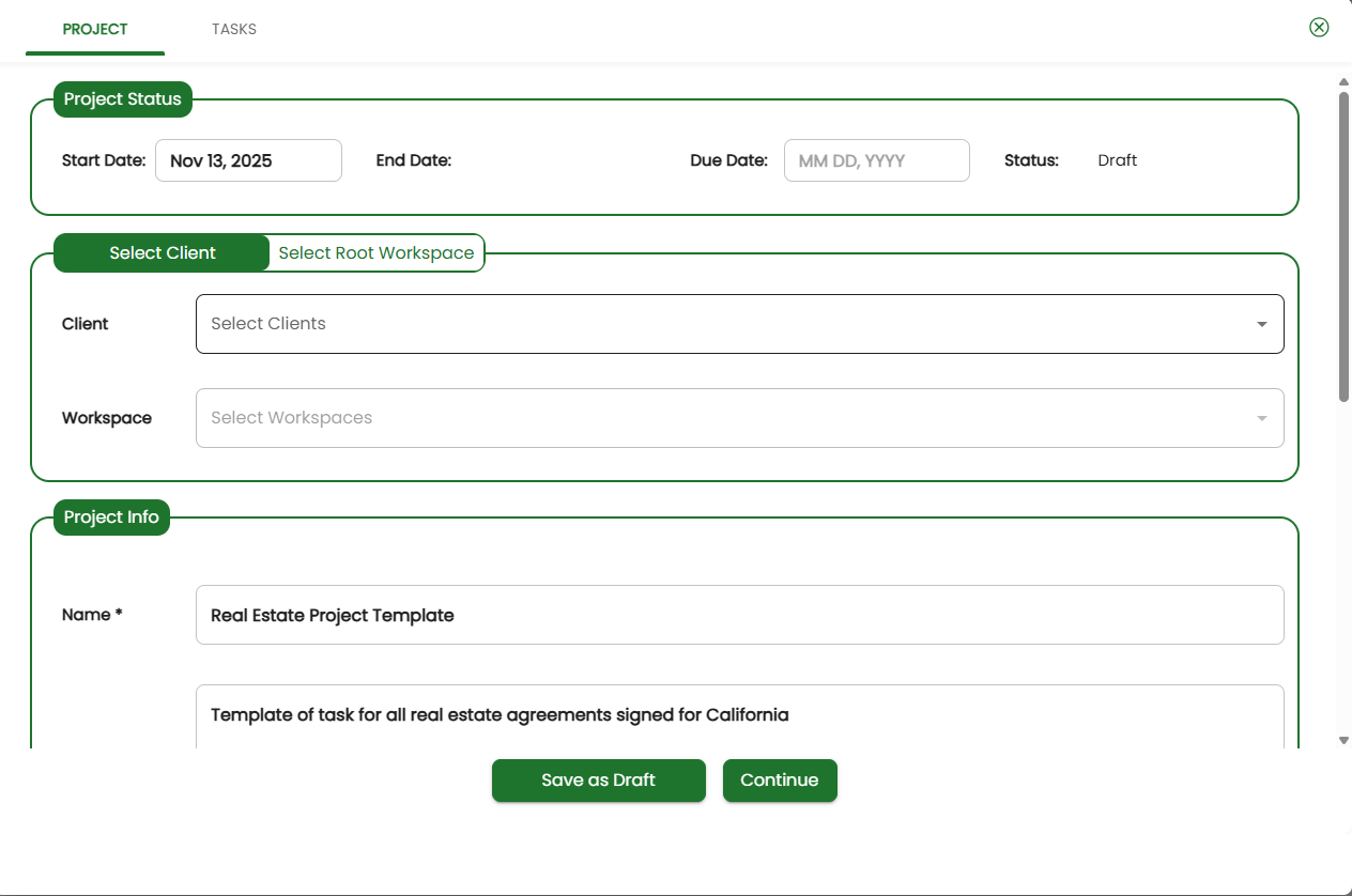 Basil: Project Templates